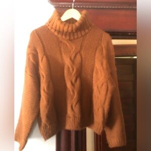 Mint Brown cognac Knit Sweater